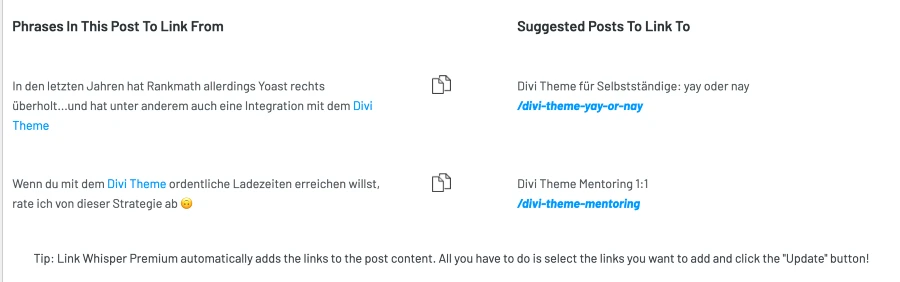 link whisper screenshot