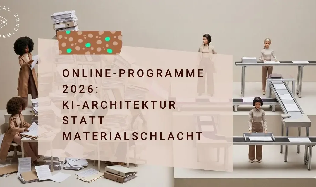 Online-Programme 2026: KI-Architektur statt Materialschlacht
