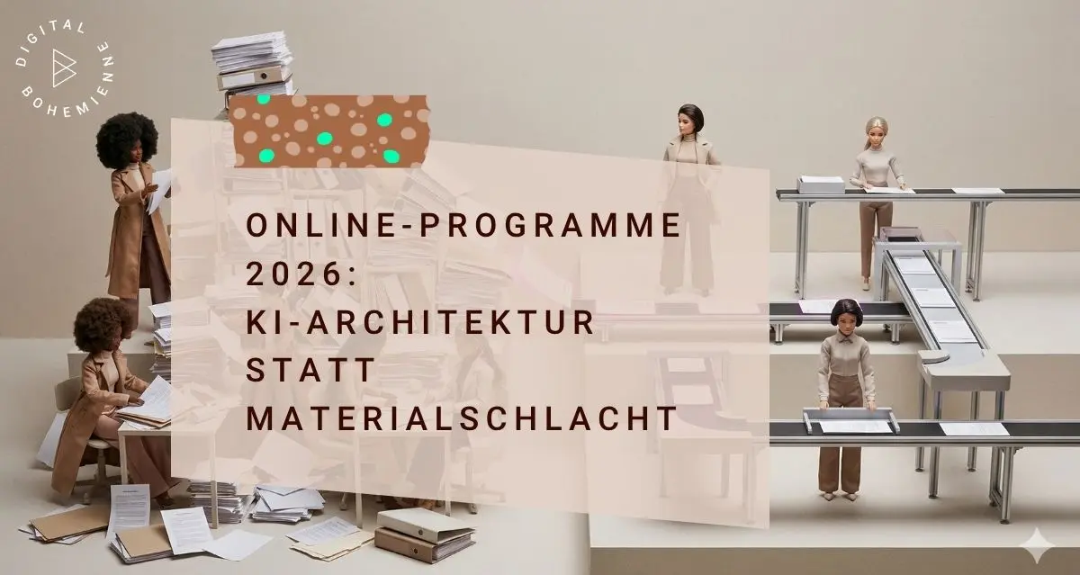 Online-Programme 2026: KI-Architektur statt Materialschlacht