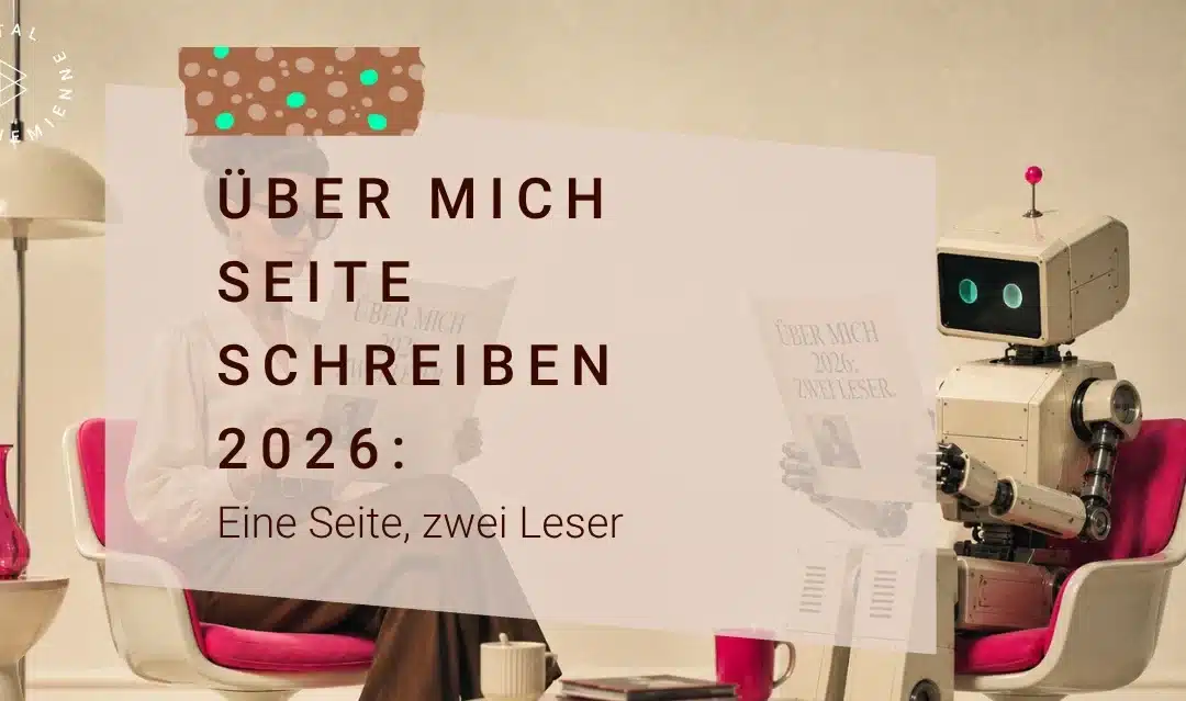 Über mich Seite schreiben: eine Seite, zwei Leser