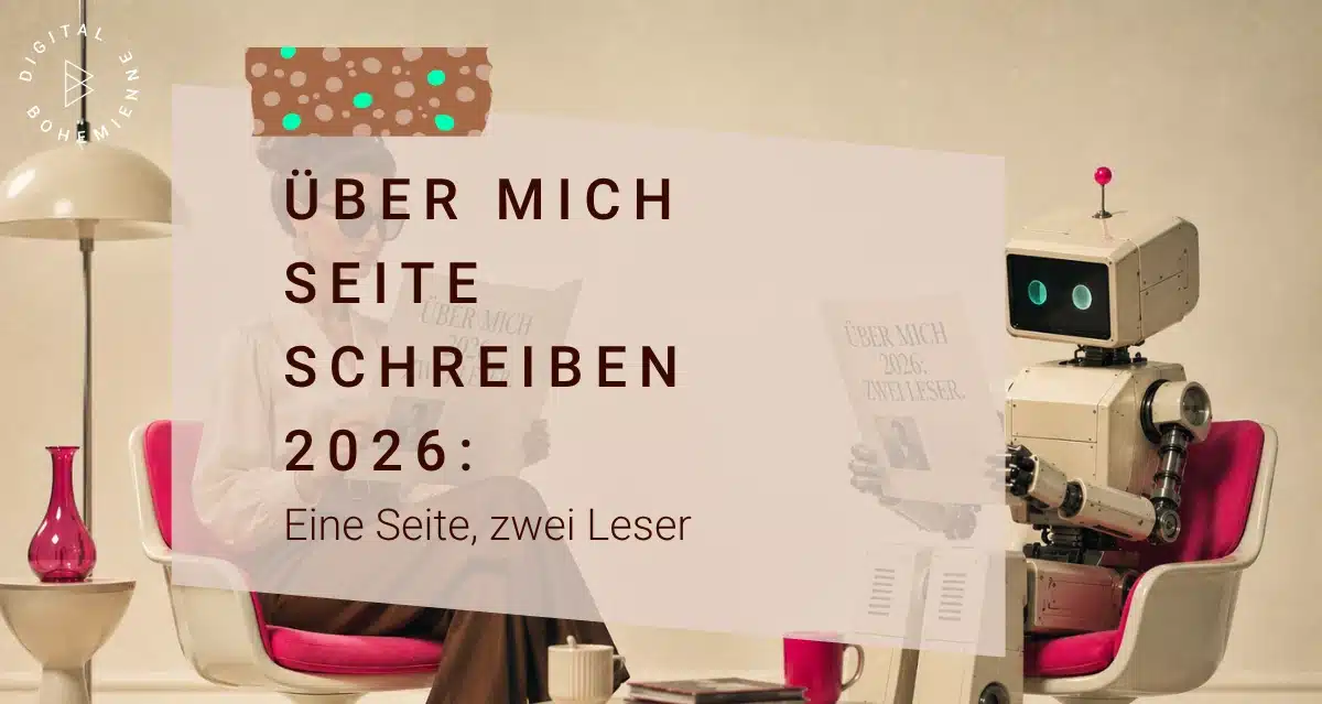 ueber mich Seite wird von Mensch und Roboter (KI) gelesen